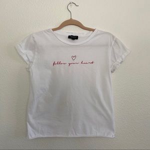 Topshop Embroidered Tee